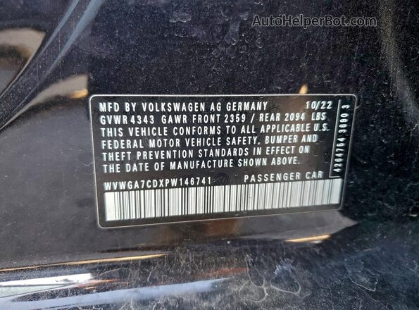 WVWGA7CDXPW146741 2023 VOLKSWAGEN GTI Black Widok komory silnika
