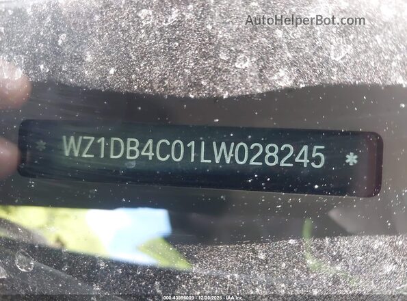 WZ1DB4C01LW028245 2020 TOYOTA GR SUPRA Gray 