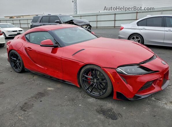 WZ1DB4C07LW020585 2020 TOYOTA SUPRA Red Front right