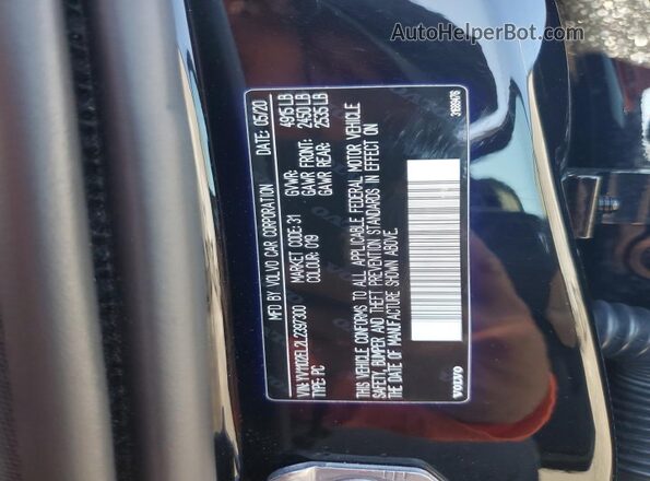 YV1102EL2L2397300 2020 VOLVO V60 Black Вид підкапотного простору
