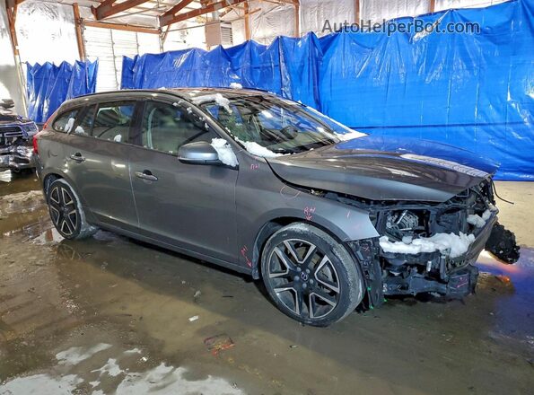 YV140MEL6J2383681 2018 VOLVO V60 Серый Передняя правая четверть