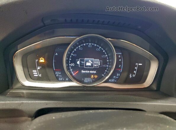 YV140MTL1J2457799 2018 VOLVO S60 Gray Instrument cluster view