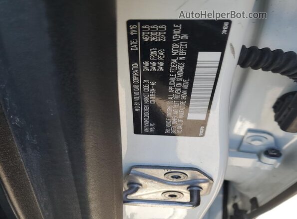 YV140MTL2H2431691 2017 VOLVO S60 White Widok komory silnika