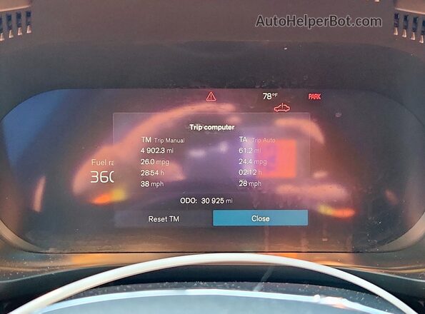 YV4062RA6P1290123 2023 VOLVO XC60 Beige Instrument cluster view