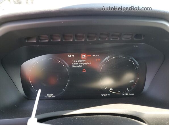 YV4102CK5M1745269 2021 VOLVO XC90 Blue Widok zestawu wskaźników