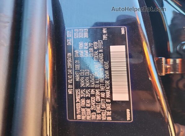 YV4102DL2M1823255 2021 VOLVO XC60 Black 360 interior view