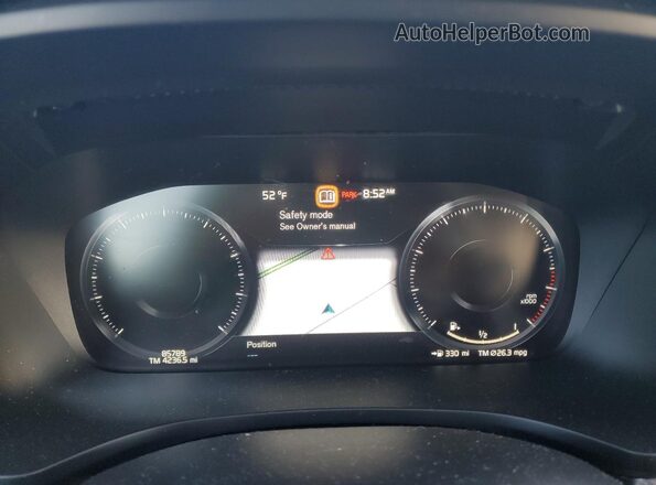 YV4102WK4L1047360 2020 VOLVO V60 Black Սարքավորումների վահանակի տեսք