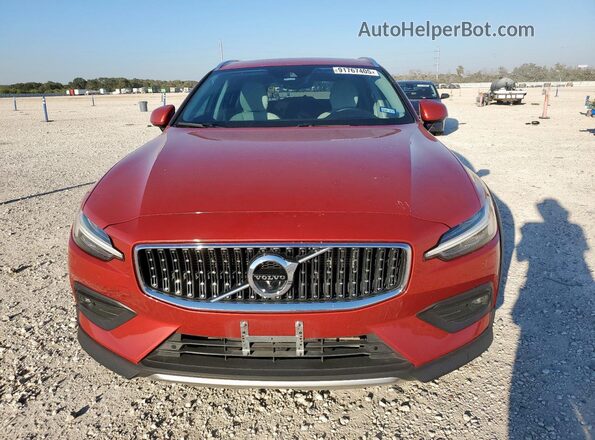 YV4102WK6L1047652 2020 VOLVO V60 Maroon წინა ხედი