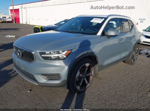 YV4162UK5L2192371 2020 VOLVO XC40 Gray წინა მარცხენა ხედი სამი მეოთხედიდან