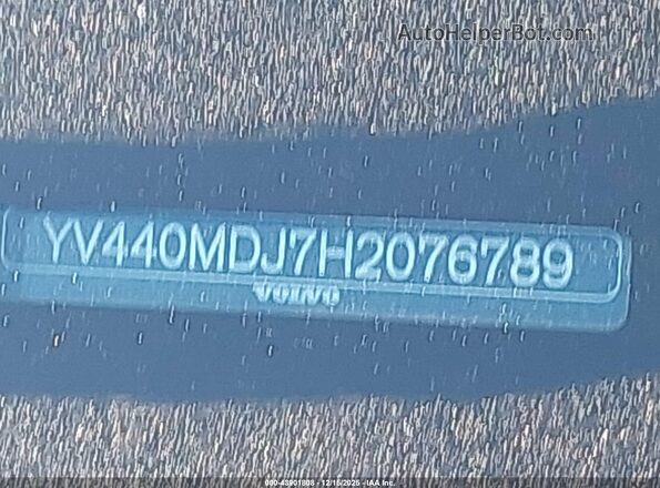 YV440MDJ7H2076789 2017 VOLVO XC60 Черный 