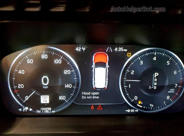 YV4A221L8N1813670 2022 VOLVO XC90 Белый Вид щитка приборов