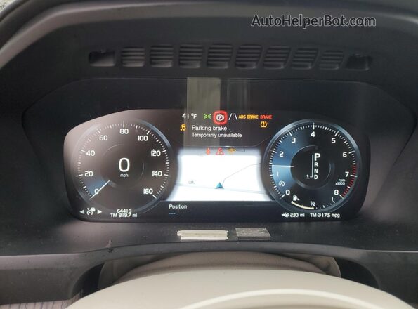 YV4A22PL2N1786926 2022 VOLVO XC90 Black ხელსაწყოთა პანელის ხედი