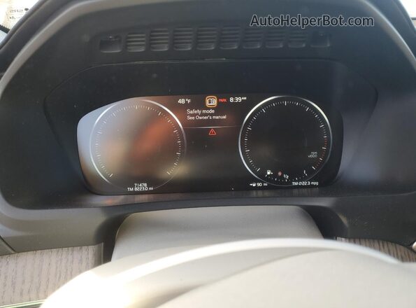 YV4A22PL7M1746243 2021 VOLVO XC90 Gray Вид щитка приладів