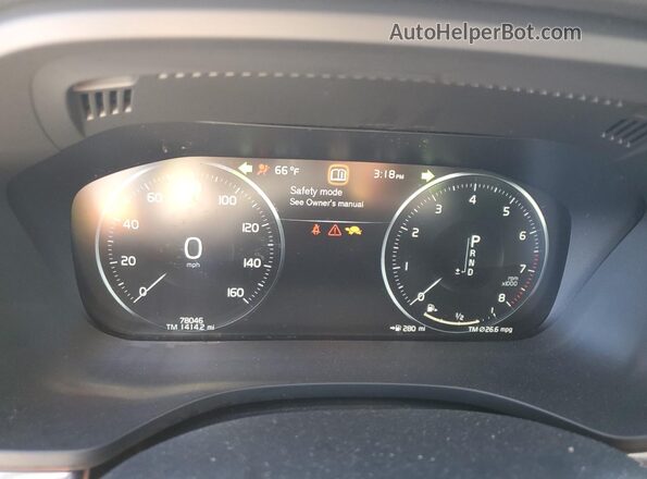 YV4A22RL6L1590708 2020 VOLVO XC60 White Вид щитка приладів