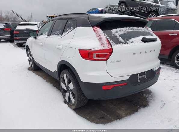 YV4ED3UM3P2002278 2023 VOLVO XC40 RECHARGE PURE ELECTRIC White Задня ліва чверть