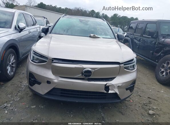 YV4ED3UW2P2070931 2023 VOLVO XC40 RECHARGE PURE ELECTRIC Beige Widok zestawu wskaźników