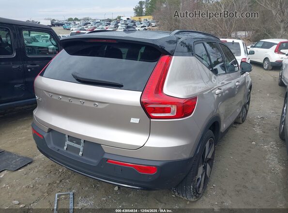 YV4ED3UW2P2070931 2023 VOLVO XC40 RECHARGE PURE ELECTRIC Beige Tył prawy