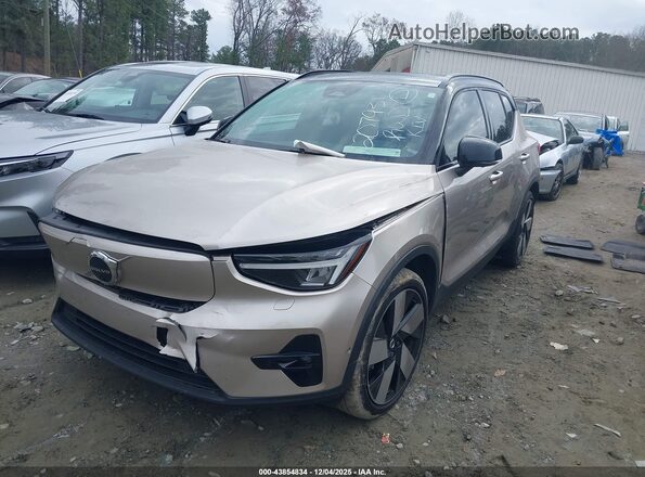 YV4ED3UW2P2070931 2023 VOLVO XC40 RECHARGE PURE ELECTRIC Beige Przód lewy