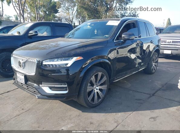 YV4H60CE2R1172589 2024 VOLVO XC90 RECHARGE PLUG-IN HYBRID Black წინა მარცხენა ხედი სამი მეოთხედიდან