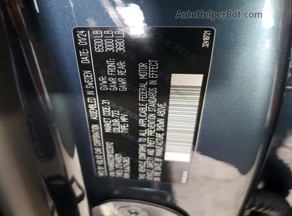 YV4H60CE9R1223912 2024 VOLVO XC90 Blue Widok wnętrza 360 stopni
