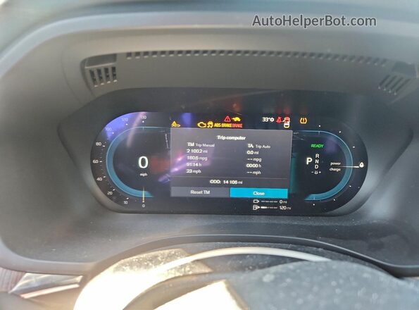 YV4H60DW5P1218372 2023 VOLVO XC60 Blue Instrument cluster view