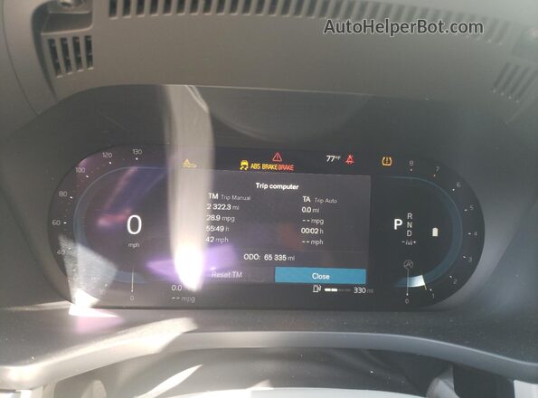 YV4L12DL5N1033309 2022 VOLVO XC60 White ხელსაწყოთა პანელის ხედი