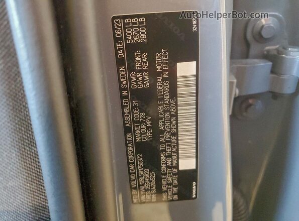 YV4L12RL5R1750372 2024 VOLVO XC60 Серый 