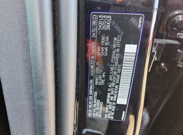 YV4L12RL8R1777050 2024 VOLVO XC60 Черный 
