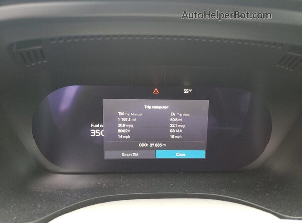 YV4L12RN8P1306420 2023 VOLVO XC60 Blue Instrument cluster view