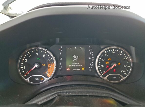 ZACCJAAB2HPF35157 2017 JEEP RENEGADE Black Սարքավորումների վահանակի տեսք