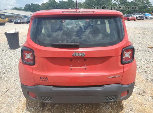 ZACCJAAT9GPD50370 2016 JEEP RENEGADE Red Rear view