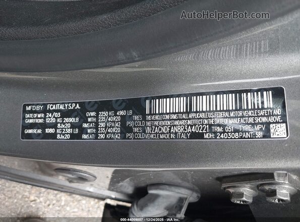 ZACNDFAN8R3A40221 2024 DODGE OTHER Gray ძრავის განყოფილების ხედი