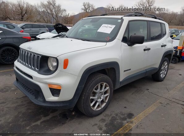 ZACNJBAB3KPK55136 2019 JEEP RENEGADE Белый Передняя левая четверть