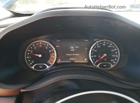 ZACNJDB10NPN71731 2022 JEEP RENEGADE Gray Vista del cuadro de instrumentos