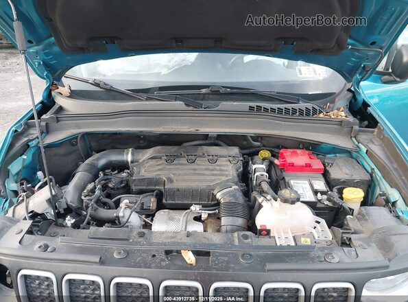 ZACNJDB18NPN46625 2022 JEEP RENEGADE Turquoise Вид ззаду