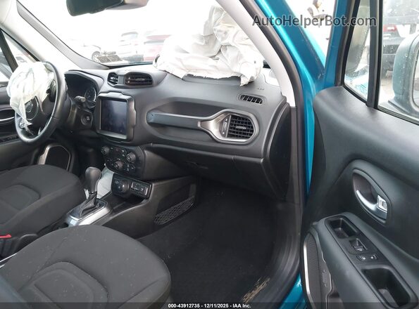 ZACNJDB18NPN46625 2022 JEEP RENEGADE Turquoise Вид салону спереду