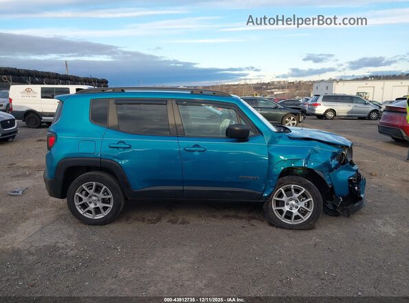 ZACNJDB18NPN46625 2022 JEEP RENEGADE Turquoise Вид задньої частини салону