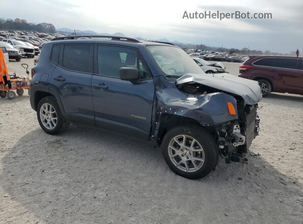 ZACNJDB18NPN48228 2022 JEEP RENEGADE Blue Przód prawy