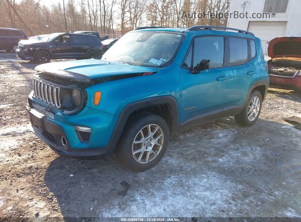 ZACNJDBB3MPM76653 2021 JEEP RENEGADE Teal Առջևի ձախ երեք քառորդ տեսարան