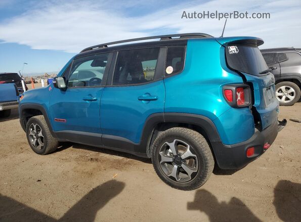 ZACNJDC17NPN65682 2022 JEEP RENEGADE Бирюзовый Задняя левая четверть