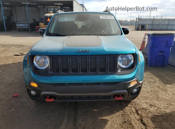 ZACNJDC17NPN65682 2022 JEEP RENEGADE Бирюзовый Вид спереди