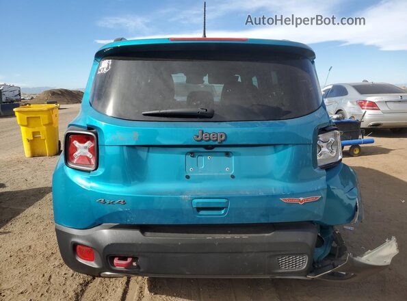 ZACNJDC17NPN65682 2022 JEEP RENEGADE Бирюзовый Вид сзади