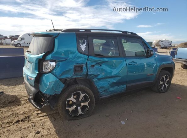 ZACNJDC17NPN65682 2022 JEEP RENEGADE Бирюзовый Задняя правая четверть