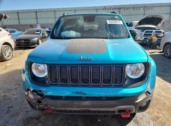 ZACNJDC18NPN81292 2022 JEEP RENEGADE Бирюзовый Вид спереди
