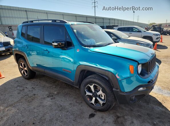 ZACNJDC18NPN81292 2022 JEEP RENEGADE Бирюзовый Передняя правая четверть