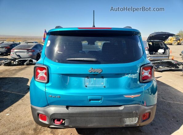 ZACNJDC18NPN81292 2022 JEEP RENEGADE Бирюзовый Вид сзади