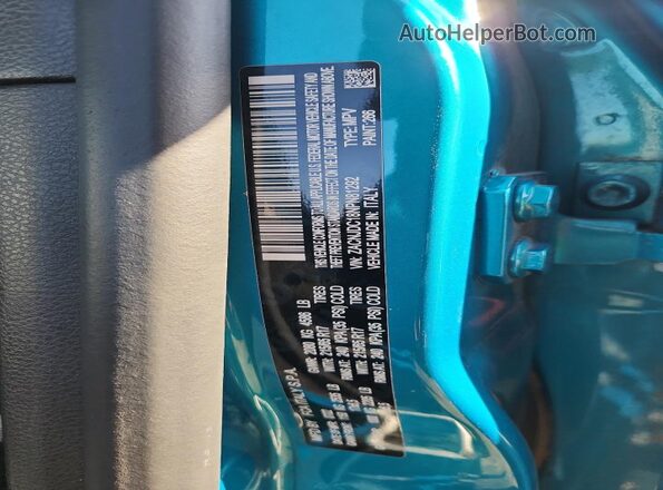 ZACNJDC18NPN81292 2022 JEEP RENEGADE Бирюзовый Вид наклейки с VIN-кодом