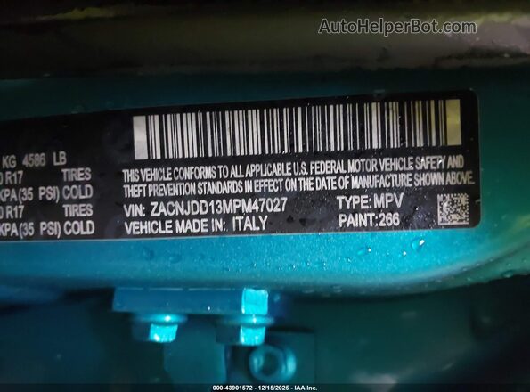 ZACNJDD13MPM47027 2021 JEEP RENEGADE Blue 