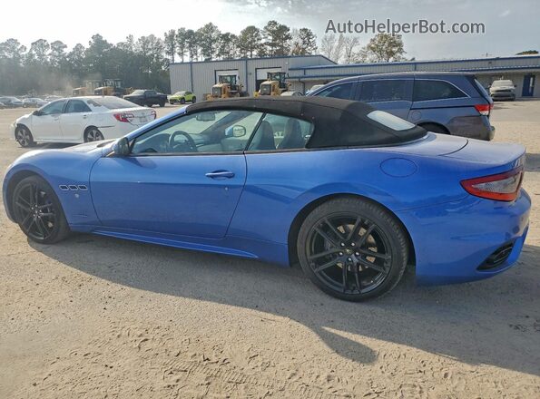ZAM45VMA5J0282541 2018 MASERATI GRANTURISM Blue Rear left
