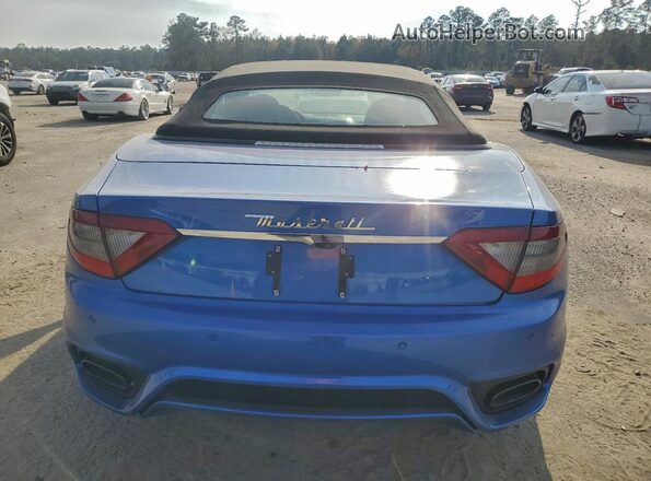 ZAM45VMA5J0282541 2018 MASERATI GRANTURISM Blue Rear view